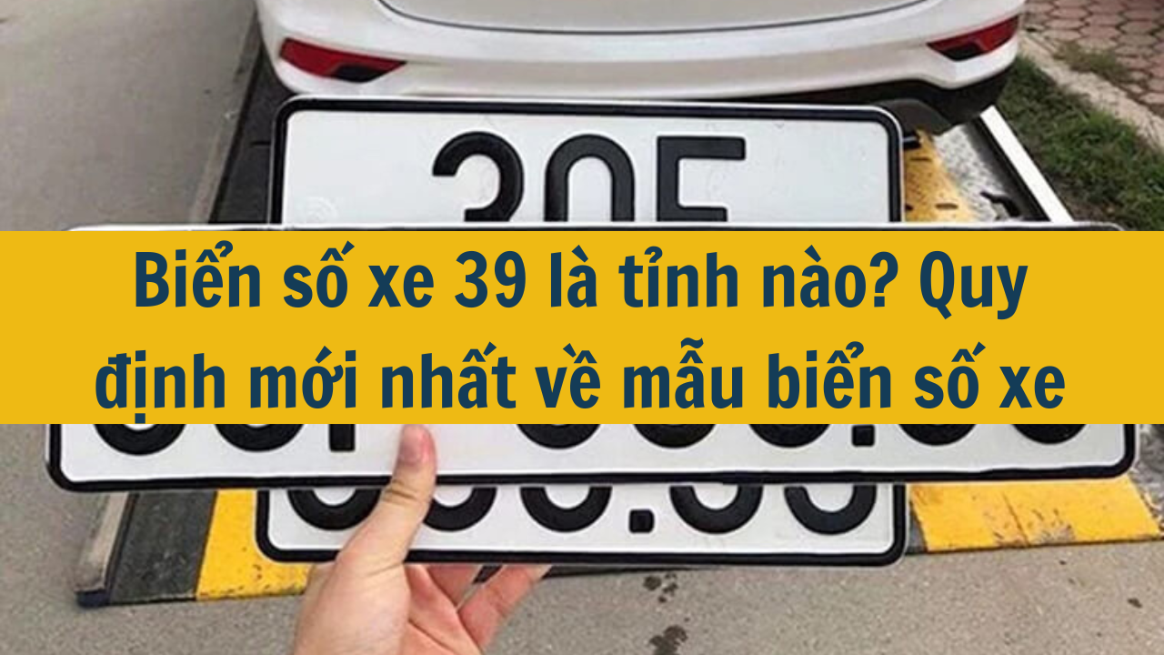 Biển số xe 39 là tỉnh nào? Quy định mới nhất 2025 về mẫu biển số xe (ảnh 1)