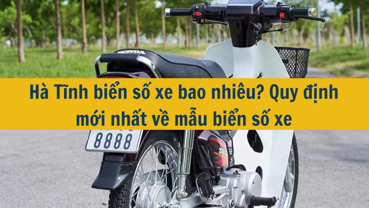 Hà Tĩnh biển số xe bao nhiêu? Quy định mới nhất 2025 về mẫu biển số xe (ảnh 1)