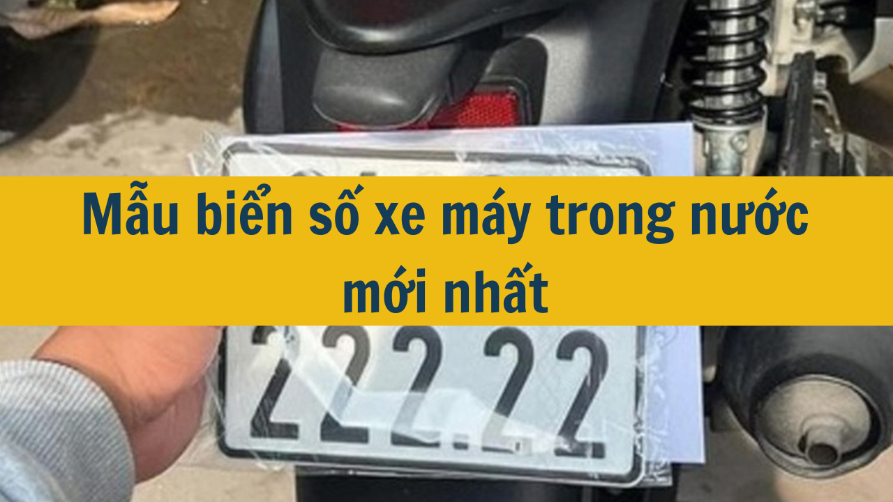 Mẫu biển số xe máy trong nước mới nhất 2025 (ảnh 1)