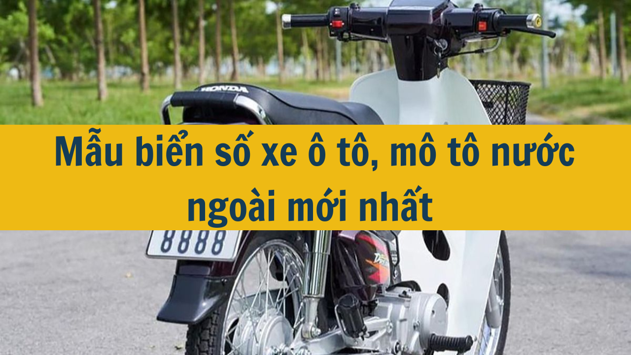 Mẫu biển số xe ô tô, mô tô nước ngoài mới nhất 2025 (ảnh 1)