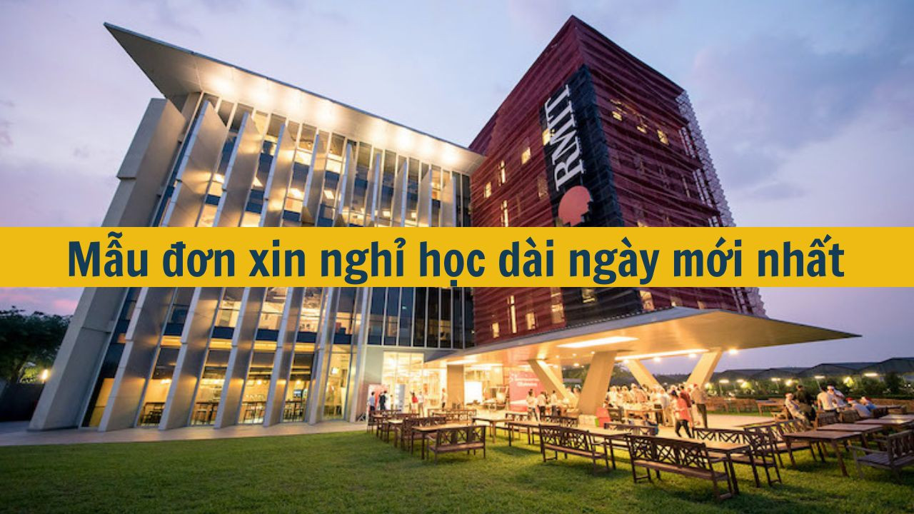 Mẫu đơn xin nghỉ học dài ngày mới nhất 2025 (ảnh 1)