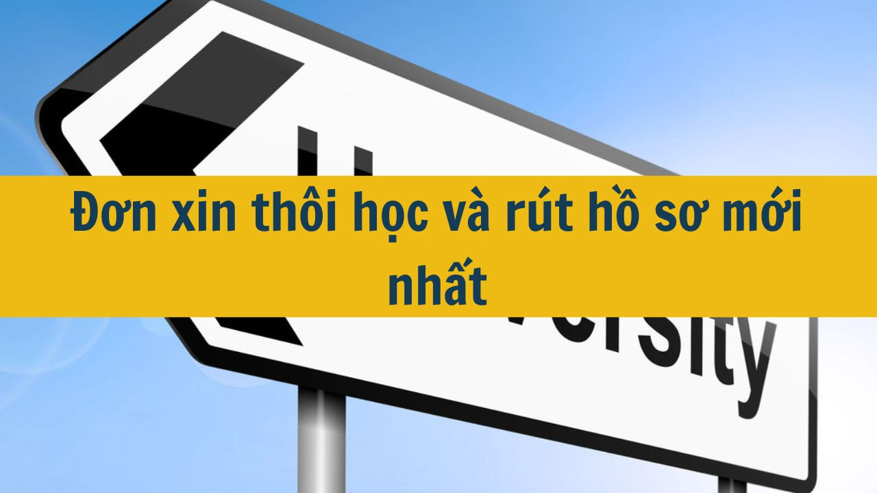 Đơn xin thôi học và rút hồ sơ mới nhất 2025 (ảnh 1)