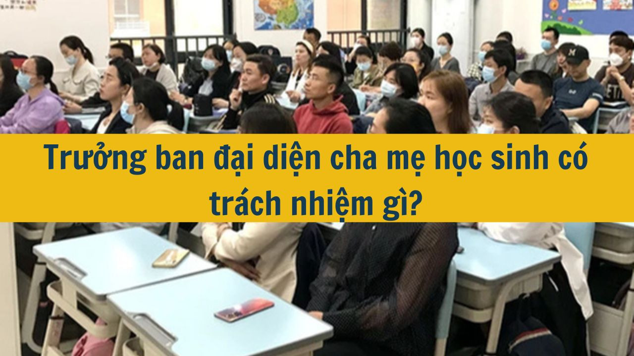 Trưởng ban đại diện cha mẹ học sinh c&oacute; tr&aacute;ch nhiệm g&igrave;? (ảnh 1)