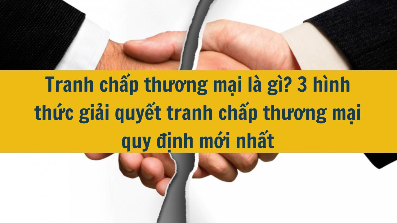 Tranh chấp thương mại l&agrave; g&igrave;? 3 h&igrave;nh thức giải quyết tranh chấp thương mại quy định mới nhất 2025 (ảnh 1)