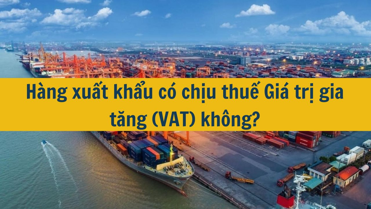 H&agrave;ng xuất khẩu c&oacute; chịu thuế Gi&aacute; trị gia tăng (VAT) kh&ocirc;ng? (ảnh 1)