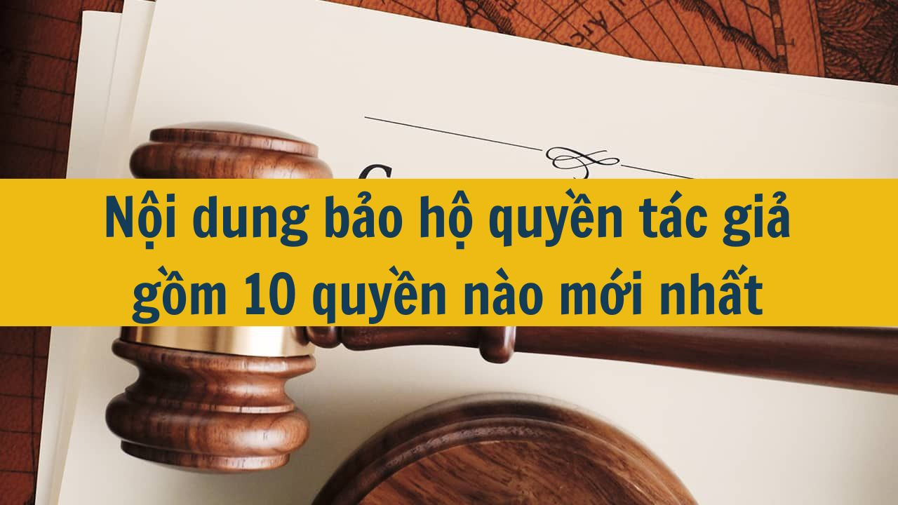 Nội dung bảo hộ quyền t&aacute;c giả gồm 10 quyền n&agrave;o mới nhất 2025? (ảnh 1)