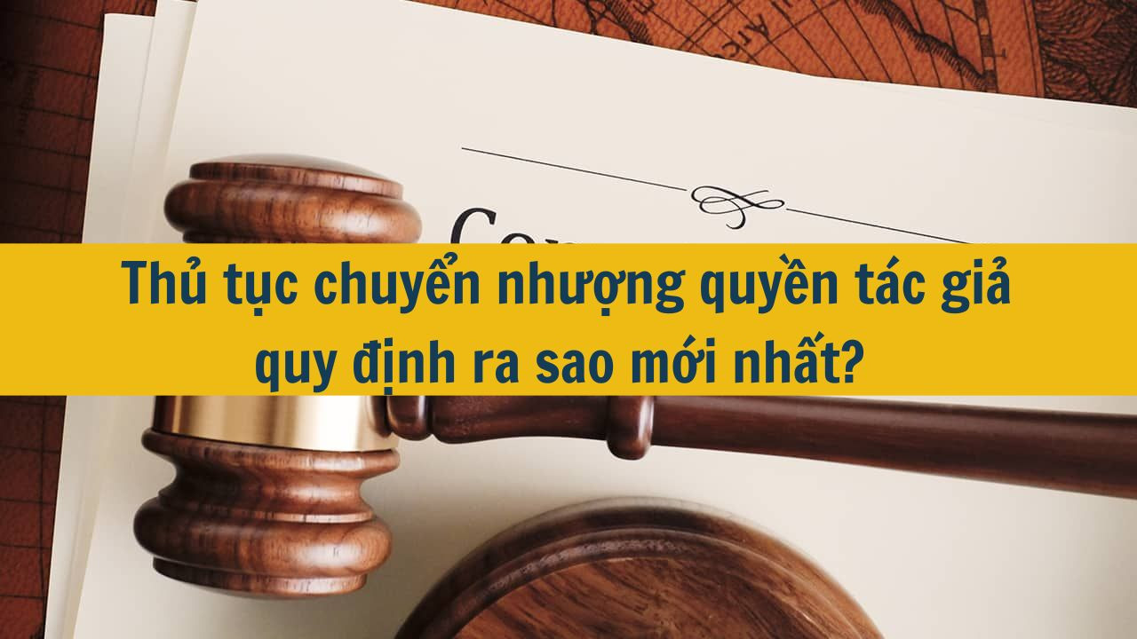 Thủ tục chuyển nhượng quyền t&aacute;c giả quy định ra sao mới nhất 2025? (ảnh 1)