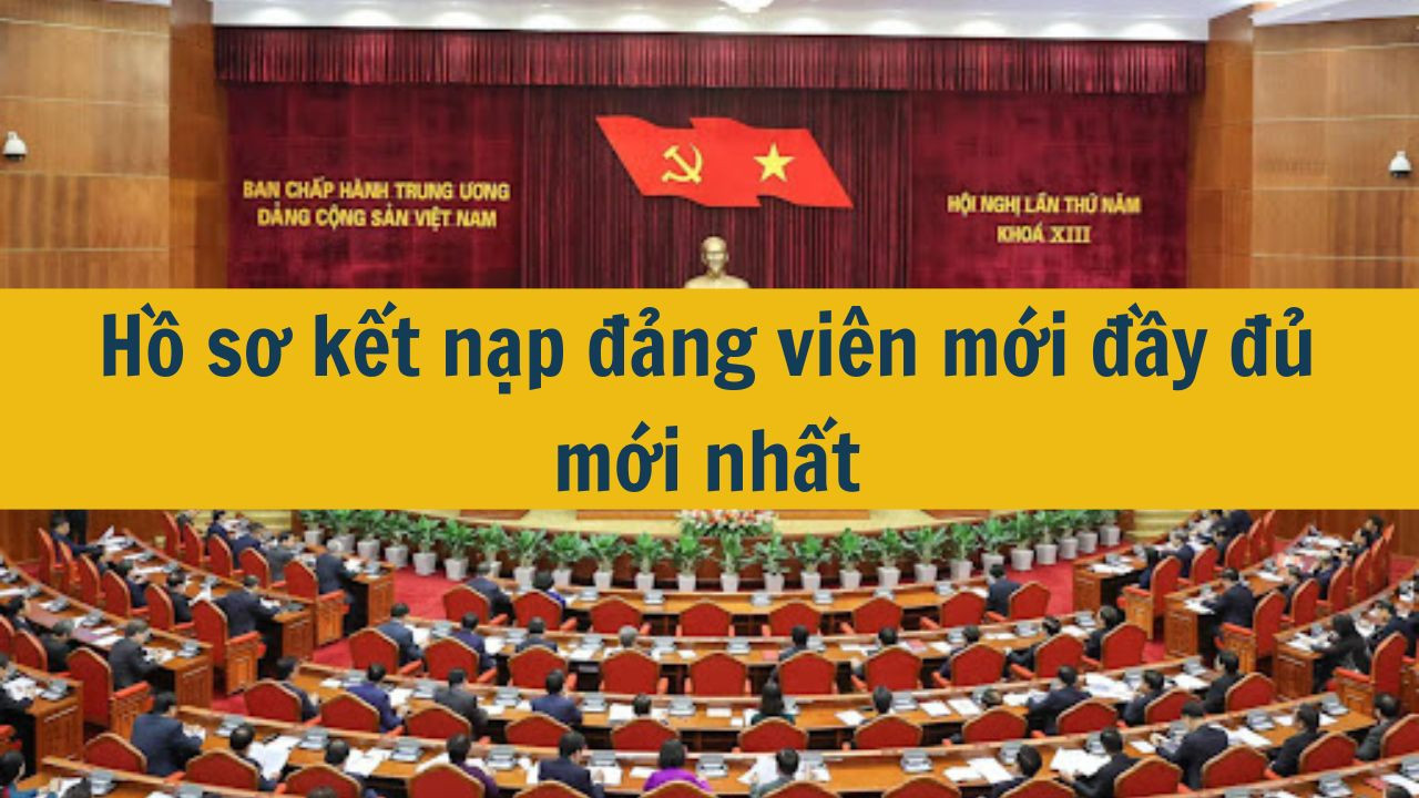 Hồ sơ kết nạp đảng vi&ecirc;n mới đầy đủ mới nhất 2025 (ảnh 1)