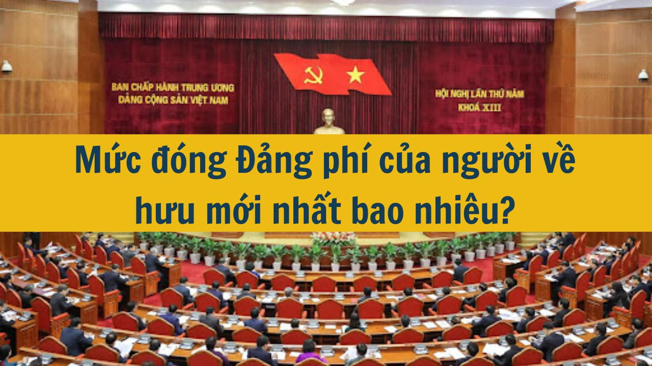 Mức đ&oacute;ng Đảng ph&iacute; của người về hưu mới nhất 2025 bao nhi&ecirc;u? (ảnh 1)
