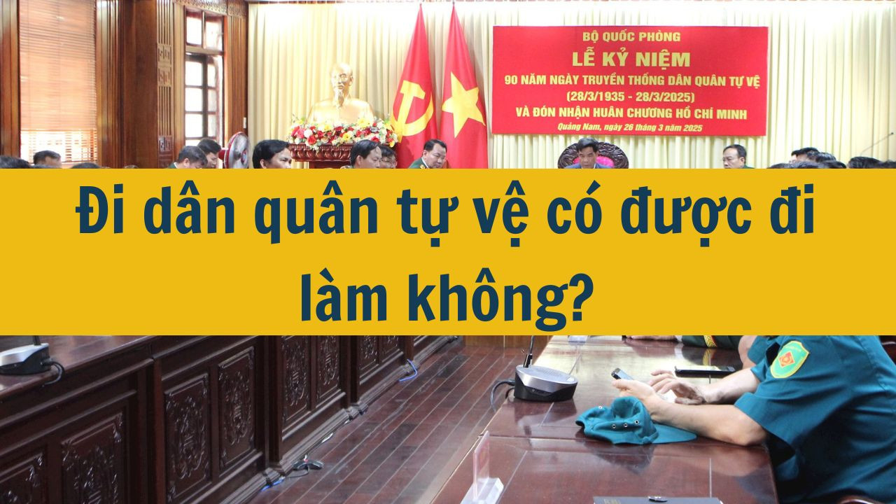 Đi d&acirc;n qu&acirc;n tự vệ c&oacute; được đi l&agrave;m kh&ocirc;ng? (ảnh 1)