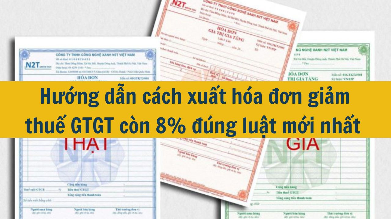 Hướng dẫn c&aacute;ch xuất h&oacute;a đơn giảm thuế GTGT c&ograve;n 8% đ&uacute;ng luật mới nhất 2025 (ảnh 1)