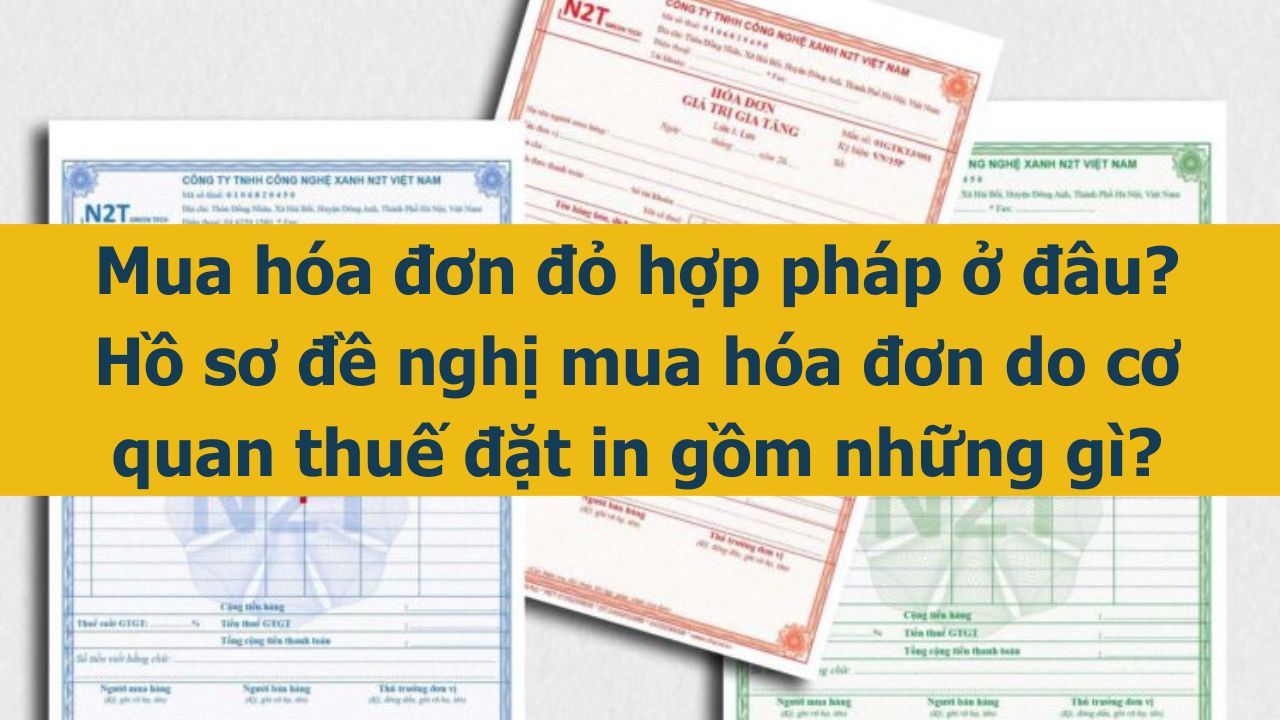 Mua h&oacute;a đơn đỏ hợp ph&aacute;p ở đ&acirc;u? Hồ sơ đề nghị mua h&oacute;a đơn do cơ quan thuế đặt in gồm những g&igrave;? (ảnh 1)