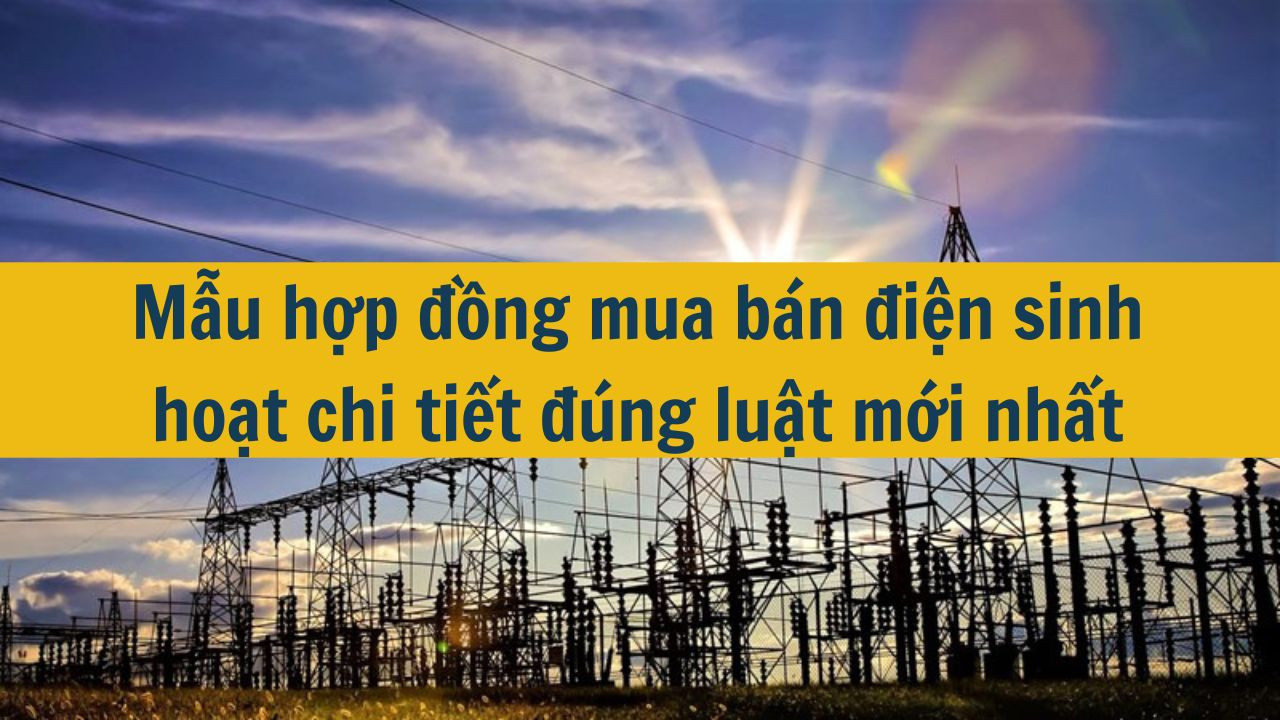 Mẫu hợp đồng mua b&aacute;n điện sinh hoạt chi tiết đ&uacute;ng luật mới nhất 2025 (ảnh 1)