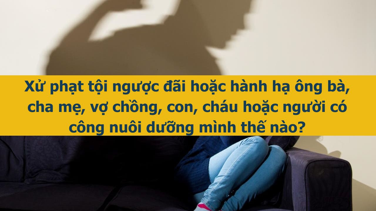 Xử phạt tội ngược đ&atilde;i hoặc h&agrave;nh hạ &ocirc;ng b&agrave;, cha mẹ, vợ chồng, con, ch&aacute;u hoặc người c&oacute; c&ocirc;ng nu&ocirc;i dưỡng m&igrave;nh thế n&agrave;o? (ảnh 1)