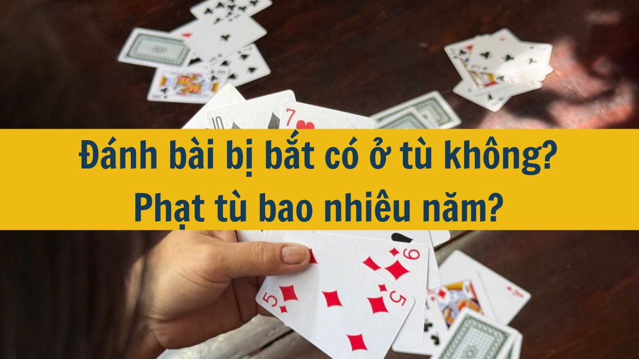 Đ&aacute;nh b&agrave;i bị bắt c&oacute; ở t&ugrave; kh&ocirc;ng? Phạt t&ugrave; bao nhi&ecirc;u năm? (ảnh 1)
