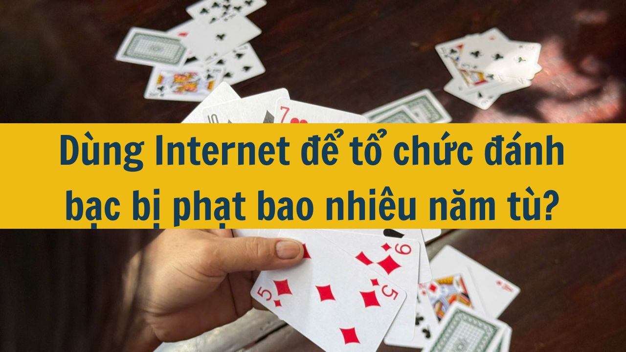 D&ugrave;ng Internet để tổ chức đ&aacute;nh bạc bị phạt bao nhi&ecirc;u năm t&ugrave;? (ảnh 1)