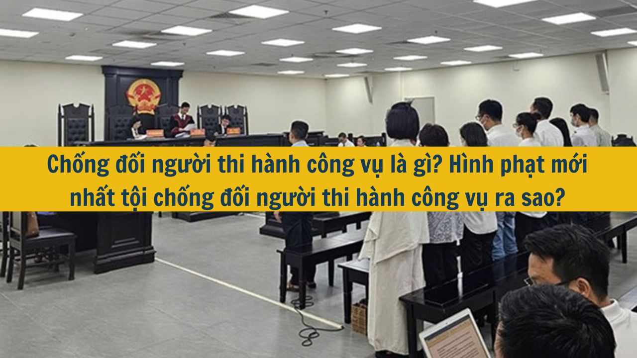 Chống đối người thi h&agrave;nh c&ocirc;ng vụ l&agrave; g&igrave;? H&igrave;nh phạt mới nhất 2025 tội chống đối người thi h&agrave;nh c&ocirc;ng vụ ra sao? (ảnh 1)