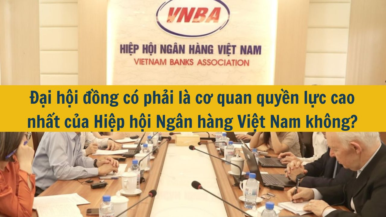 Đại hội đồng c&oacute; phải l&agrave; cơ quan quyền lực cao nhất của Hiệp hội Ng&acirc;n h&agrave;ng Việt Nam kh&ocirc;ng? (ảnh 1)