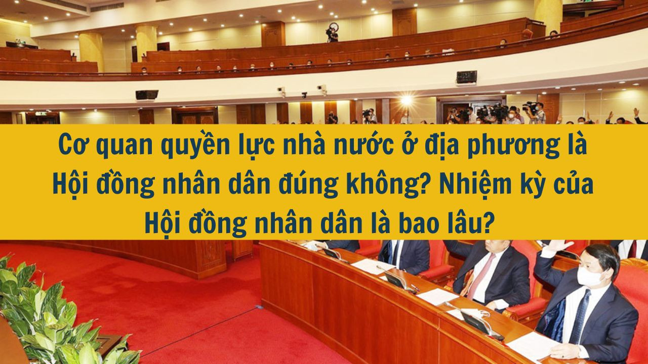Cơ quan quyền lực nh&agrave; nước ở địa phương l&agrave; Hội đồng nh&acirc;n d&acirc;n đ&uacute;ng kh&ocirc;ng? Nhiệm kỳ của Hội đồng nh&acirc;n d&acirc;n l&agrave; bao l&acirc;u?  (ảnh 1)