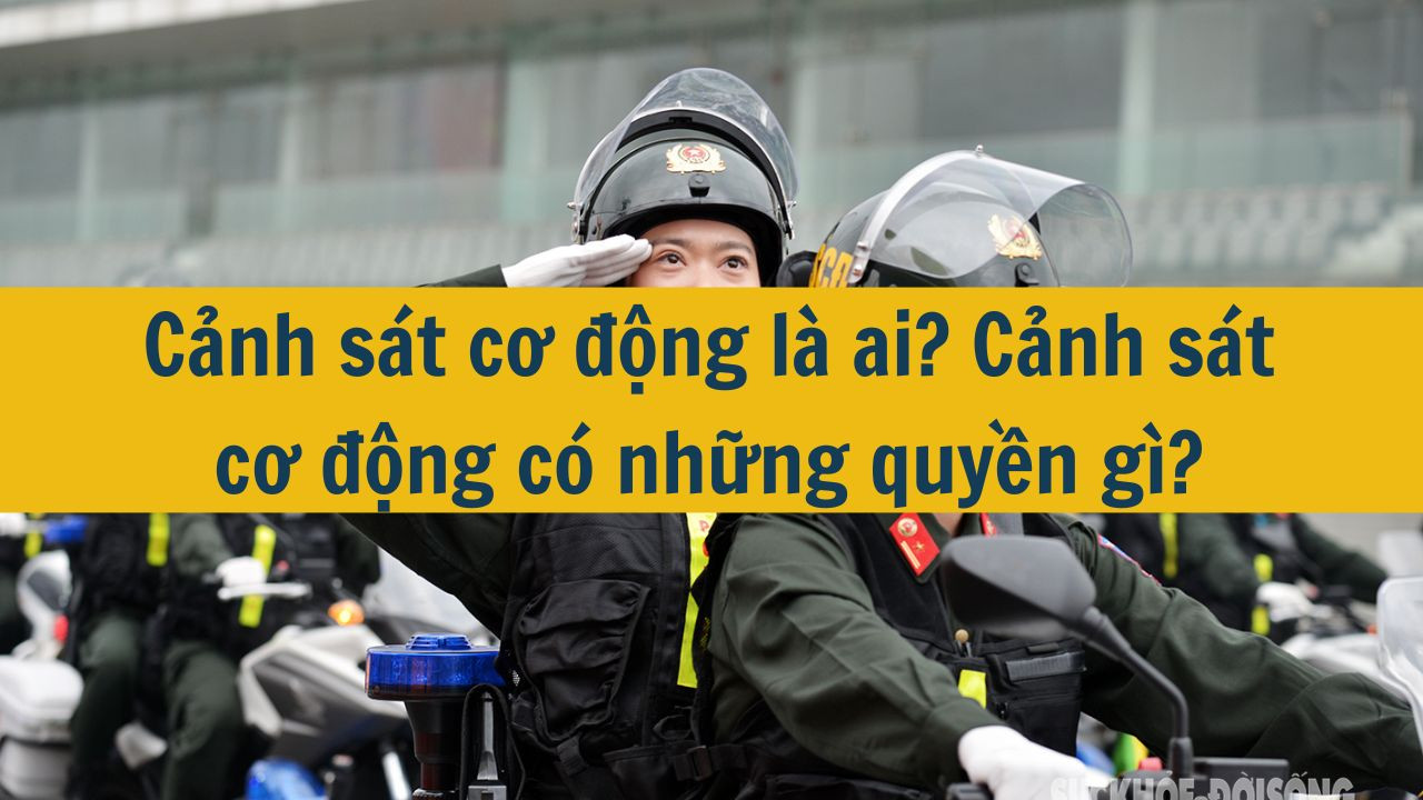 Cảnh s&aacute;t cơ động l&agrave; ai? Cảnh s&aacute;t cơ động c&oacute; những quyền g&igrave;? (ảnh 1)
