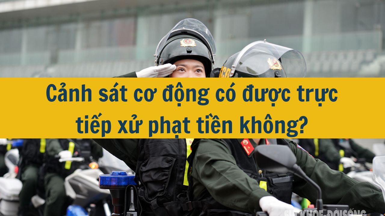 Cảnh s&aacute;t cơ động c&oacute; được trực tiếp xử phạt tiền kh&ocirc;ng? (ảnh 1)