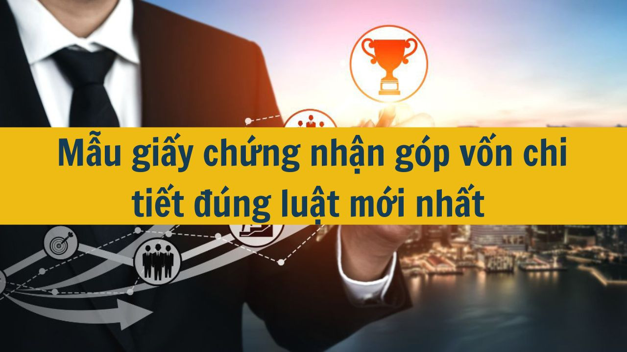Mẫu giấy chứng nhận g&oacute;p vốn chi tiết đ&uacute;ng luật mới nhất 2025 (ảnh 1)