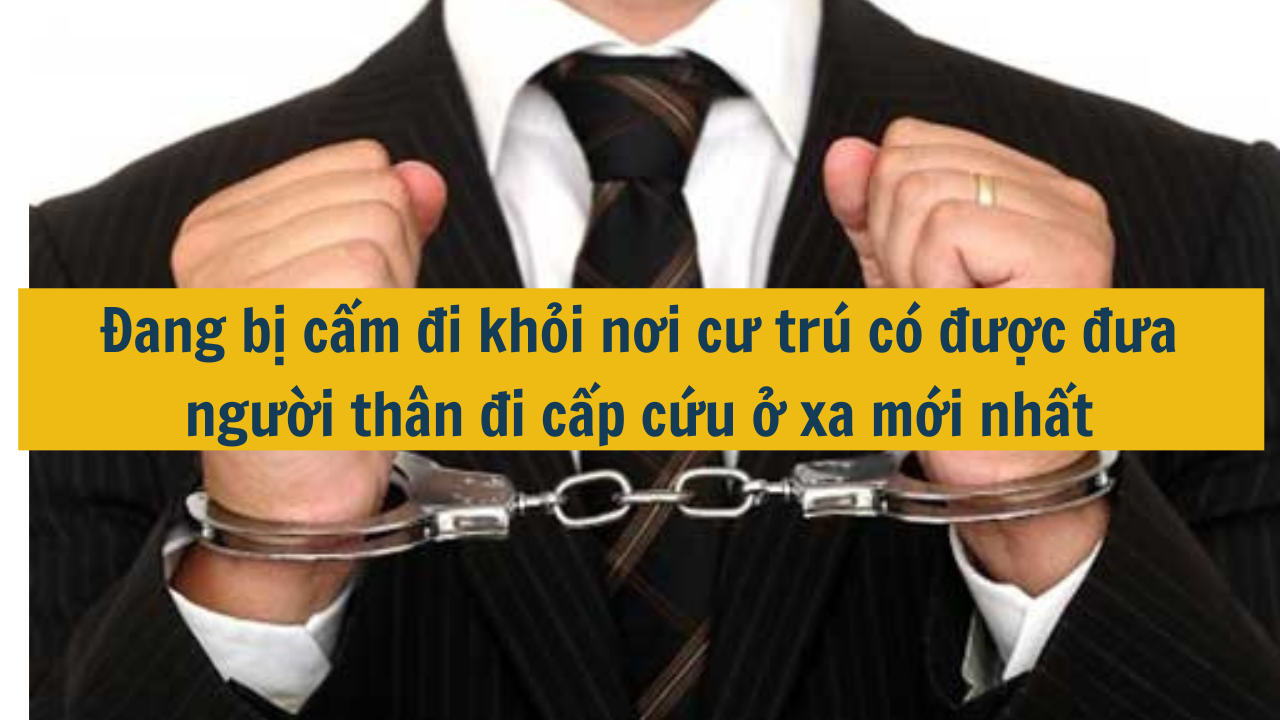 Đang bị cấm đi khỏi nơi cư trú có được đưa người thân đi cấp cứu ở xa năm 2025? (ảnh 1)