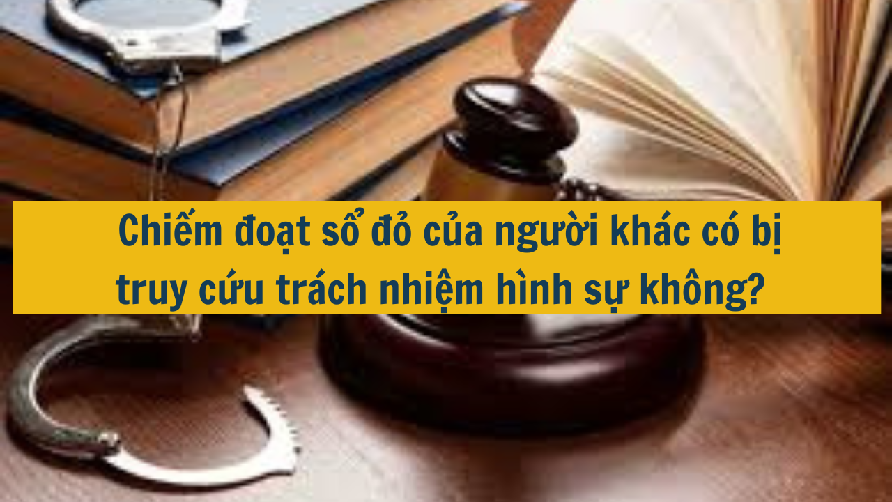 Chiếm đoạt sổ đỏ của người khác có bị truy cứu trách nhiệm hình sự không (ảnh 1)