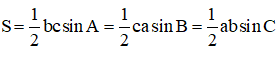Các công thức tính diện tích tam giác đầy đủ, chi tiết nhất - Toán lớp 10 (ảnh 1)