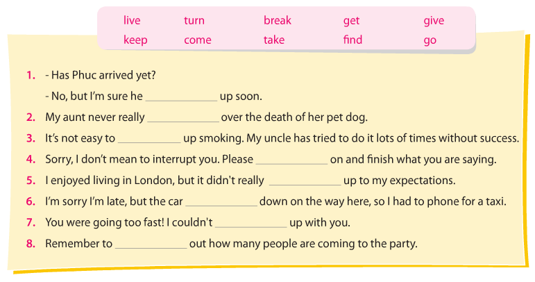 SBT Tiếng Anh 9 mới Unit 2: Vocabulary - Grammar trang 12-13-14 (ảnh 4)