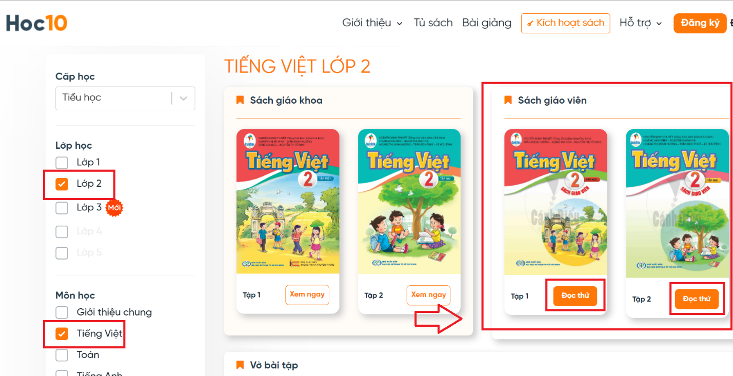 Xem trực tuyến và tải PDF sách Tiếng Việt lớp 2 Cánh Diều (ảnh 1)