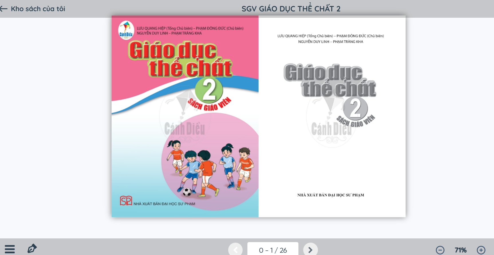 Xem trực tuyến và tải PDF sách Giáo dục thể chất lớp 2 Cánh Diều (ảnh 1)