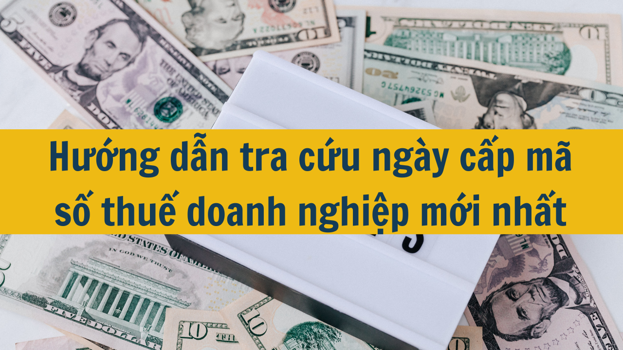 Tra cứu ngày cấp mã số thuế doanh nghiệp