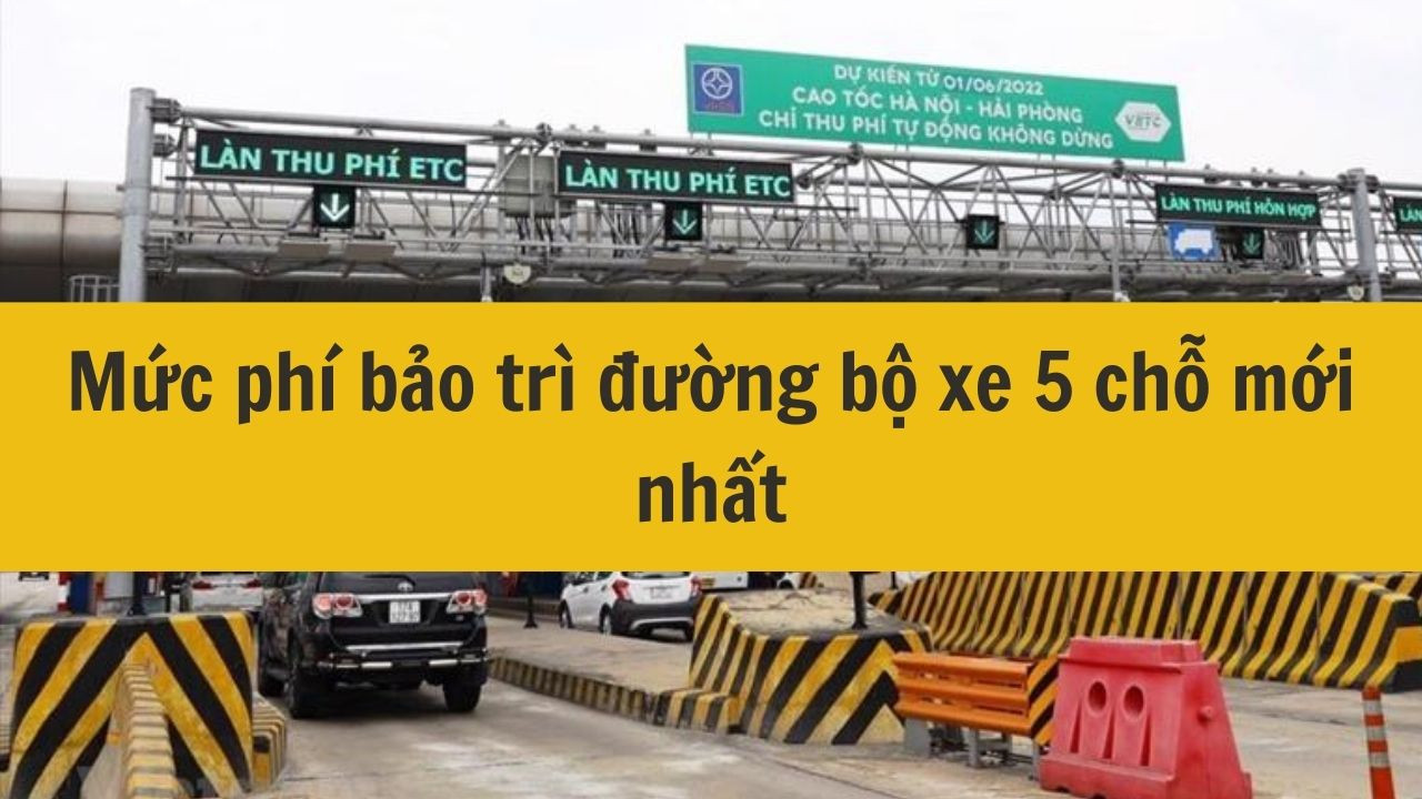 Mức phí bảo trì đường bộ xe 5 chỗ mới nhất 2025