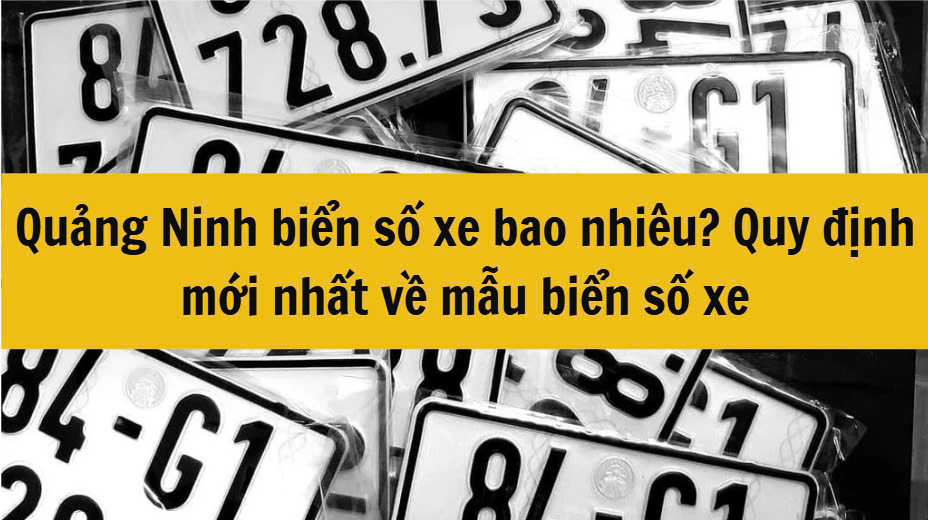 Quảng Ninh biển số xe bao nhiêu? Quy định mới nhất về mẫu biển số xe