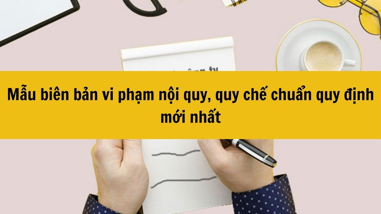 Mẫu bi&ecirc;n bản vi phạm nội quy, quy chế chuẩn quy định mới nhất 2025