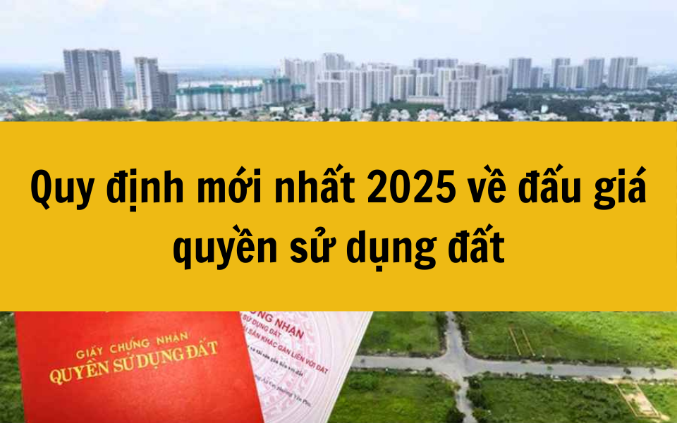 Quy định mới nhất 2025 về đấu giá quyền sử dụng đất