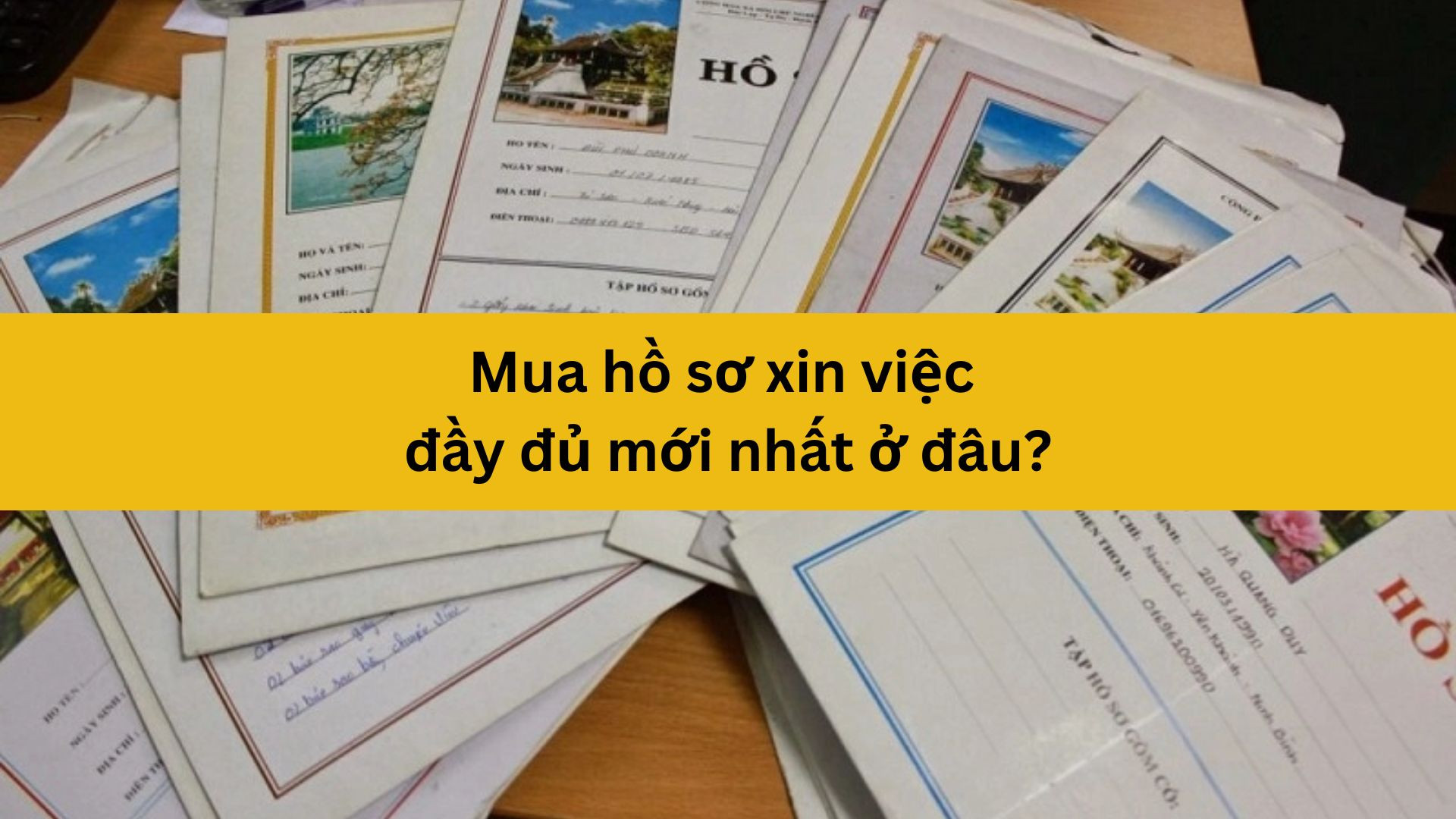 Mua hồ sơ xin việc đầy đủ mới nhất ở đâu?