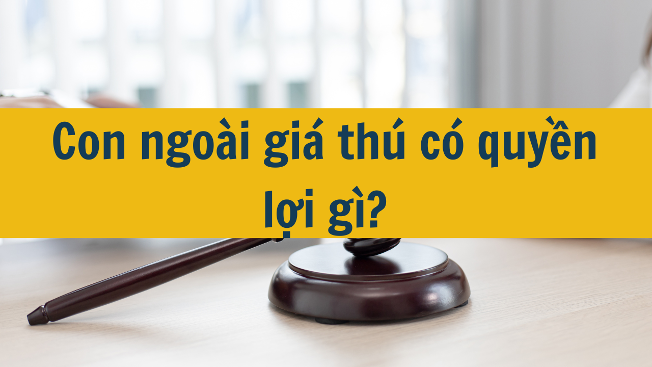 Con ngoài giá thú có quyền lợi gì?