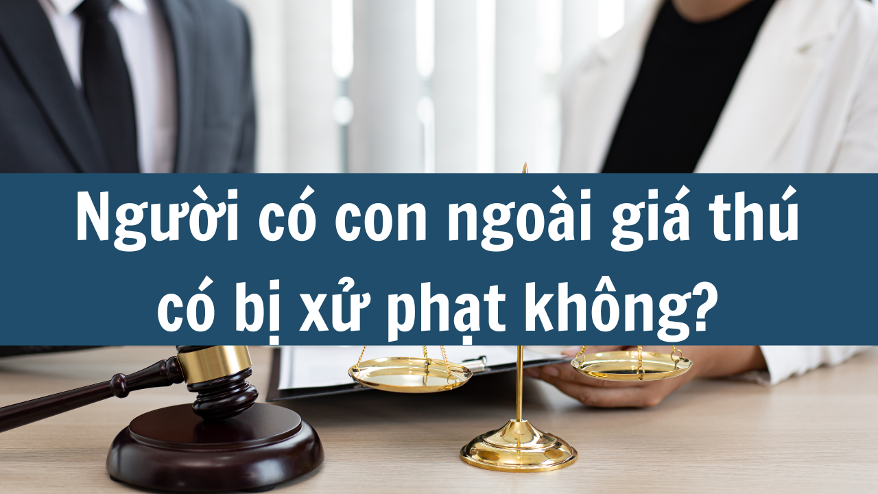 Người có con ngoài giá thú có bị xử phạt không?