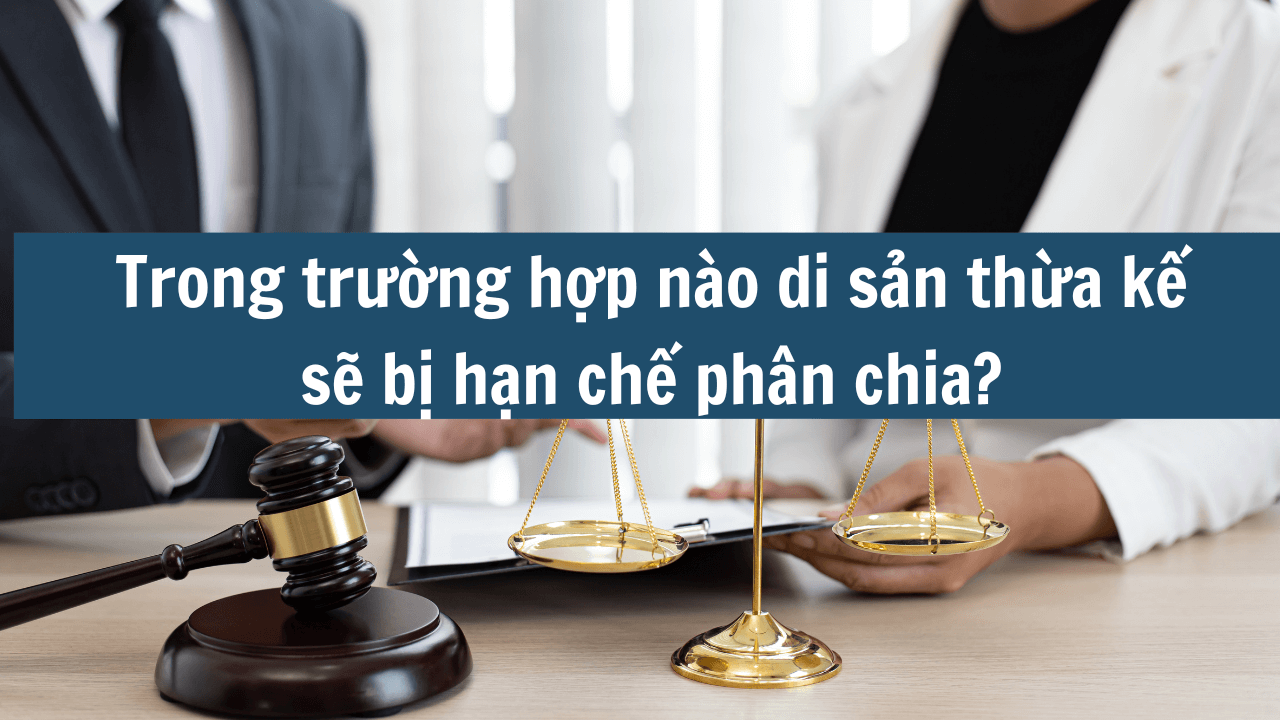 Trong trường hợp nào di sản thừa kế sẽ bị hạn chế phân chia mới nhất năm 2025? (ảnh 1)