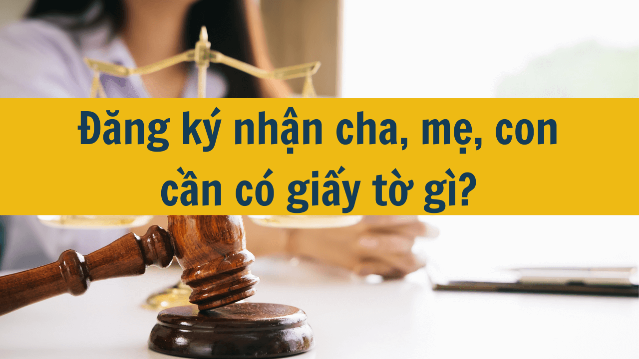 Đăng ký nhận cha, mẹ, con cần có giấy tờ gì mới nhất 2025? (ảnh 1)