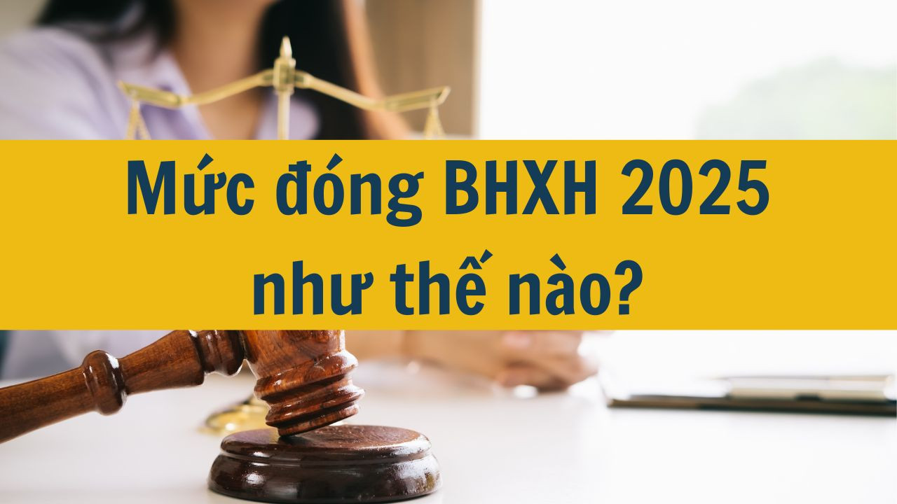 Mức đóng BHXH 2025 như thế nào?