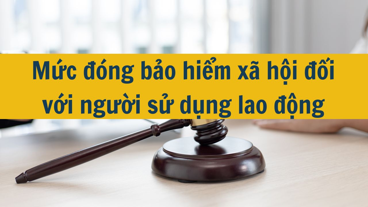 Mức đóng bảo hiểm xã hội đối với người sử dụng lao động