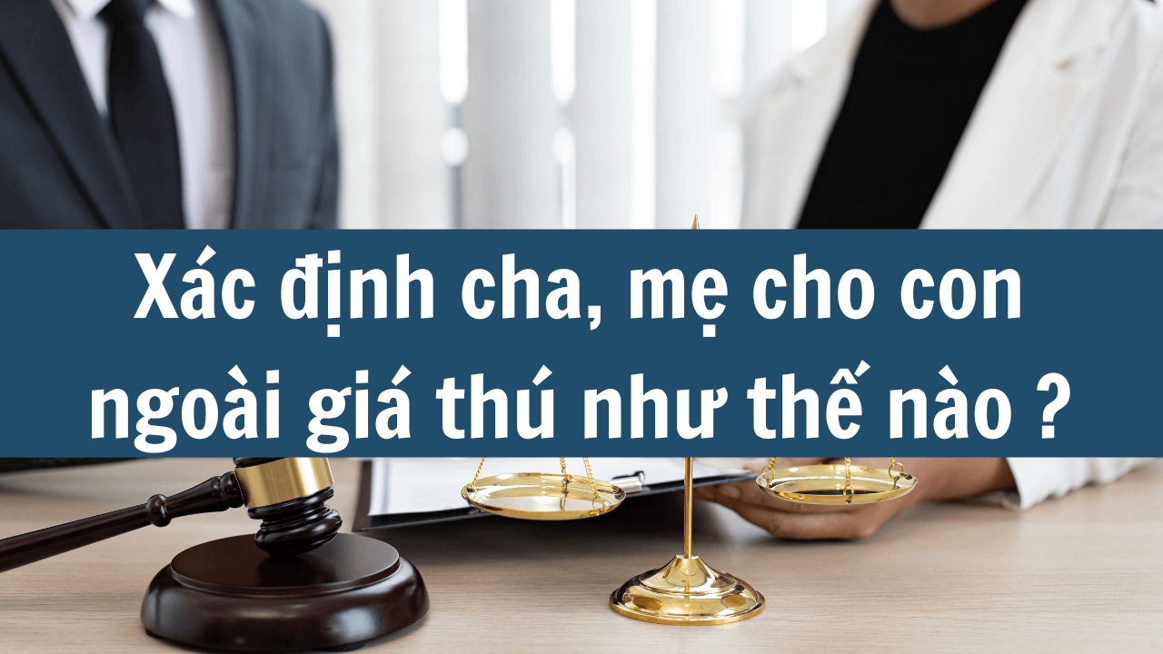 Xác định cha, mẹ cho con ngoài giá thú như thế nào mới nhất 2025? (ảnh 1)