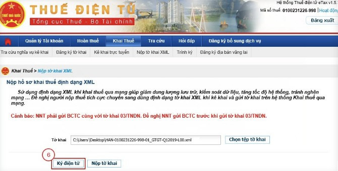 Nhấn n&uacute;t k&yacute; điện tử