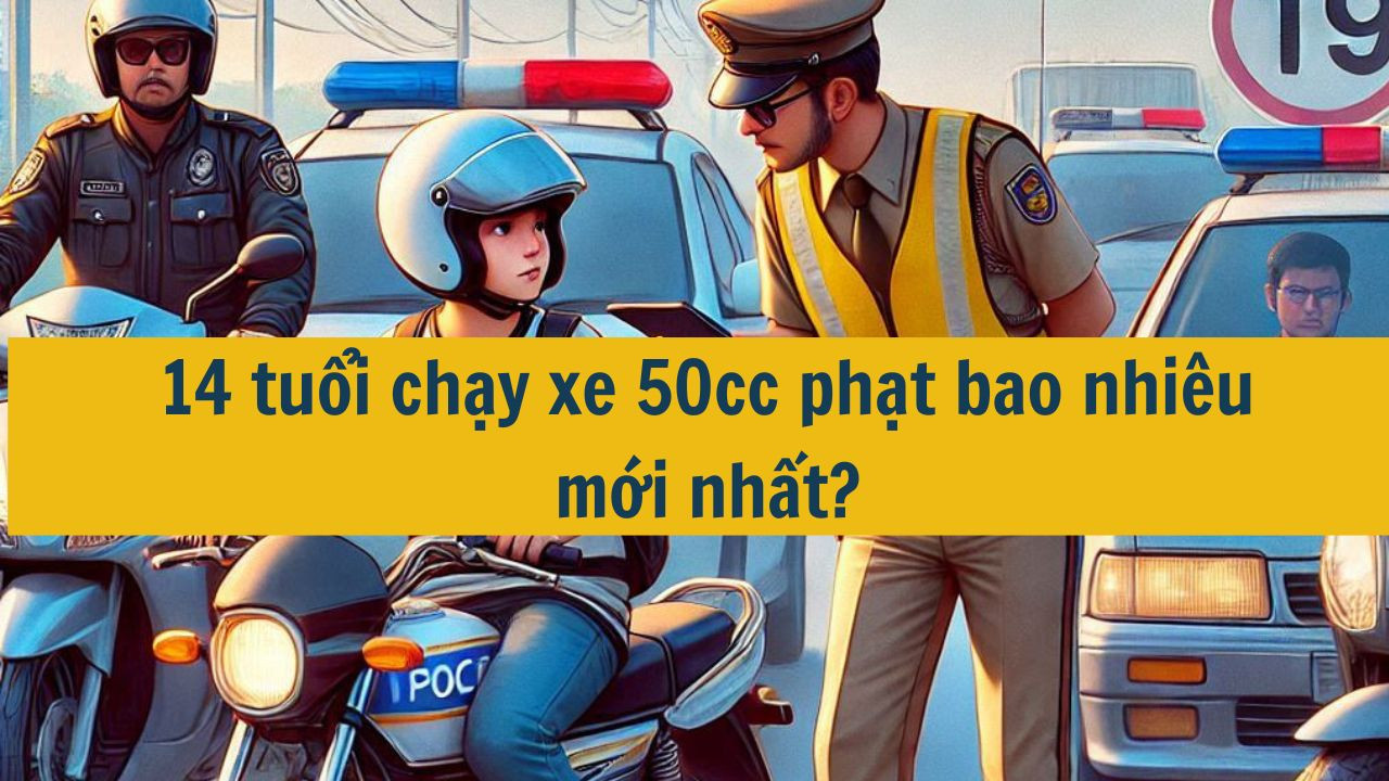 14 tuổi chạy xe 50cc phạt bao nhiêu mới nhất?