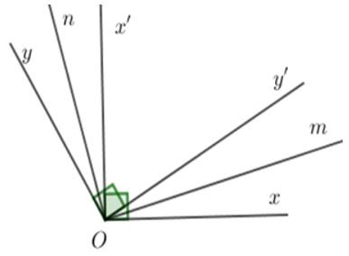 Trắc nghiệm Hai đường thẳng vuông góc có đáp án - Toán lớp 7 (ảnh 1)