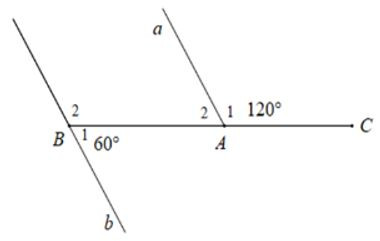 Trắc nghiệm Tiên đề Ơ-clit về đường thẳng song song có đáp án - Toán lớp 7 (ảnh 1)