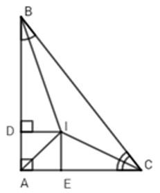 Trắc nghiệm Tính chất ba đường phân giác của tam giác có đáp án - Toán lớp 7 (ảnh 1)
